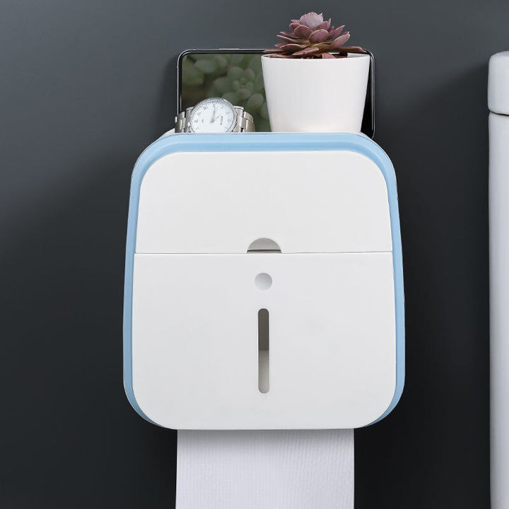 Wall-Mounted Bathroom Organizer Tissue Box Holder | Stornfield