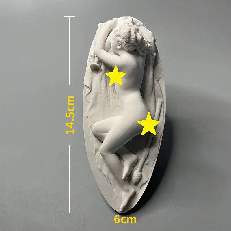 Stornfield | Nordic Style Character Statue Plaster DIY Painted Props Photography Table Decorations Home Art Plaster Decor
