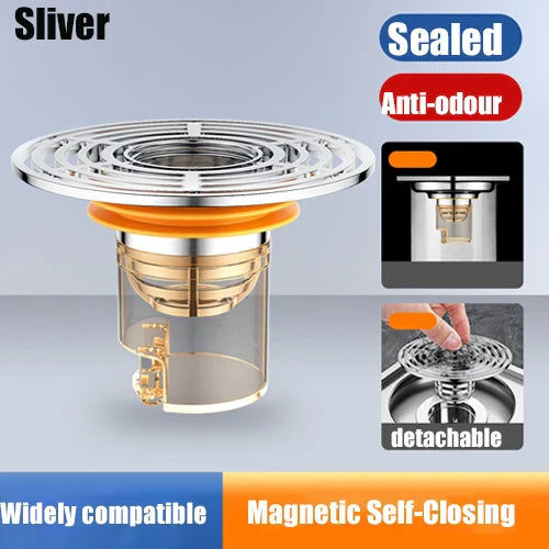 Stornfield | Magnetic Self-Closing Anti-Odor Bathroom Strainer Cover