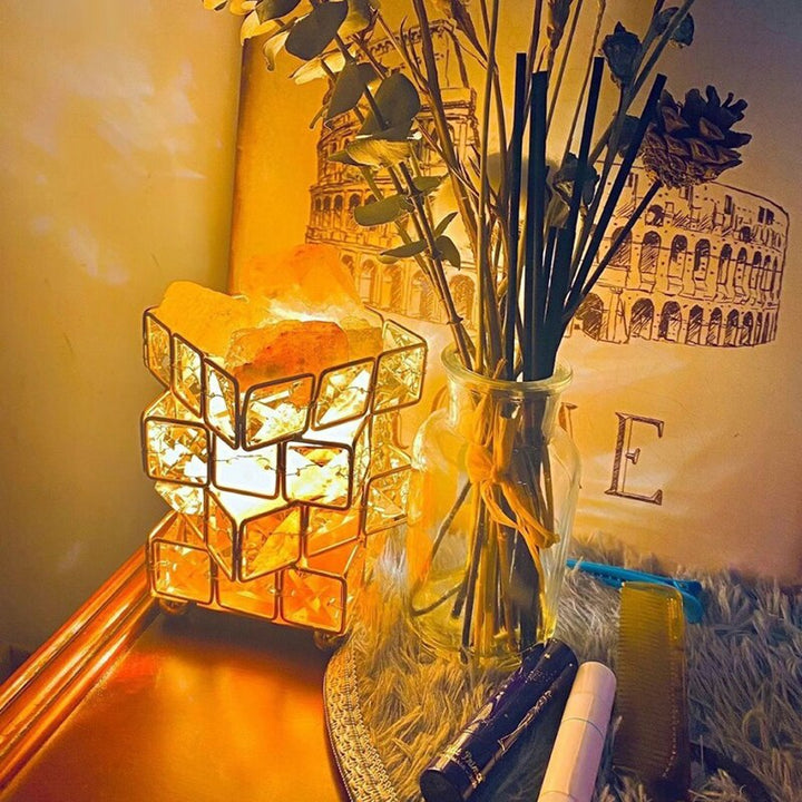 Crystal Room Mood Ambient Geo Shimmer Cube Light | Stornfield
