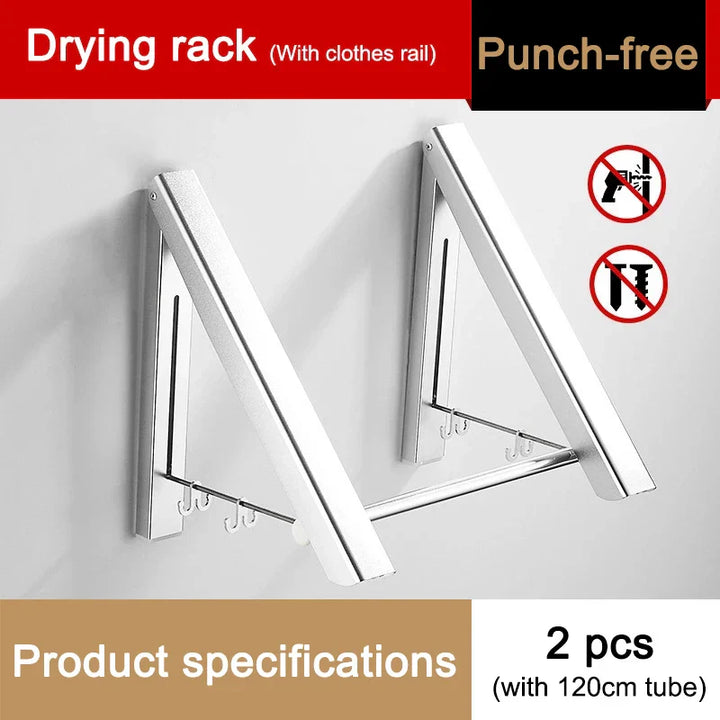 Space Saver FoldaStonrfielde Wall Clothes Aluminum Rack | Stonrfield