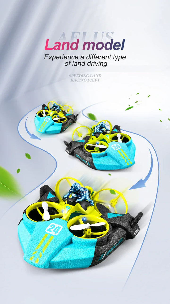 Stornfield | RC 3 in 1 Sea Land And Air Flying Boat Car Toy