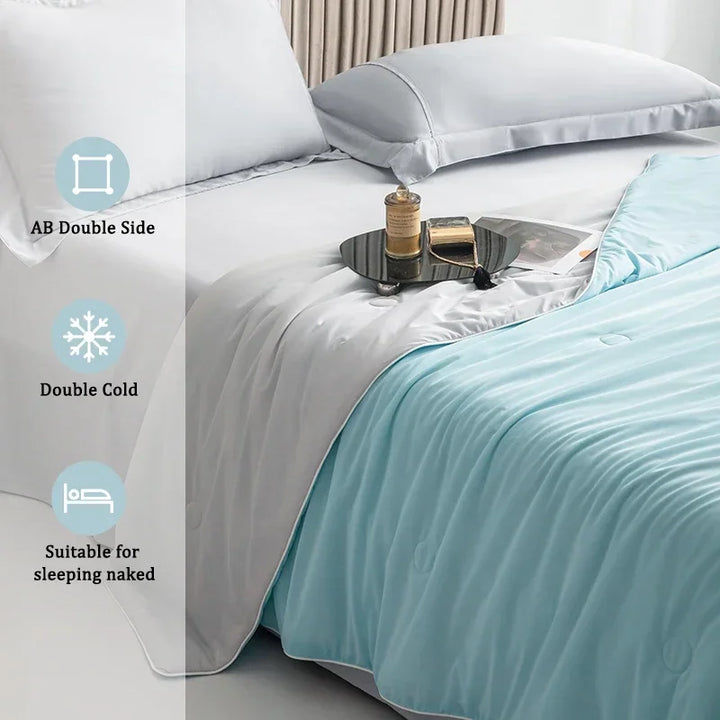 High-Quality Cooling Blanket – Smooth Air-Conditioning Comforter, Lightweight Summer Quilt with Double-Sided Cooling Fabric | Stornfield