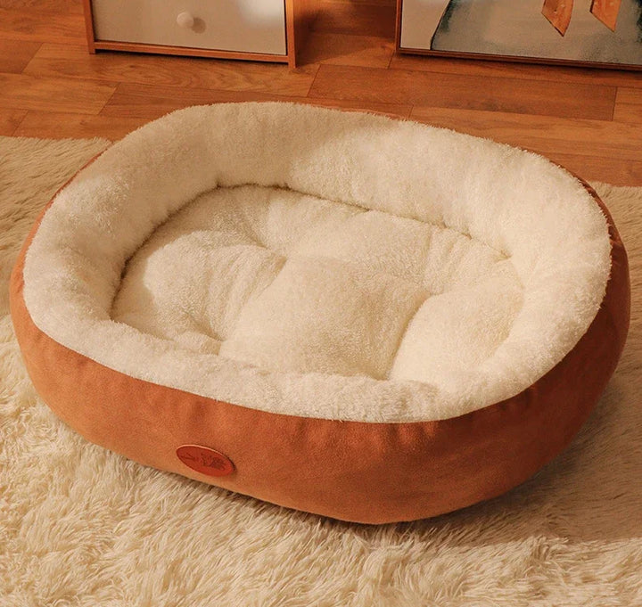 Stornfield Oval Plush Bed for Dogs & Cats