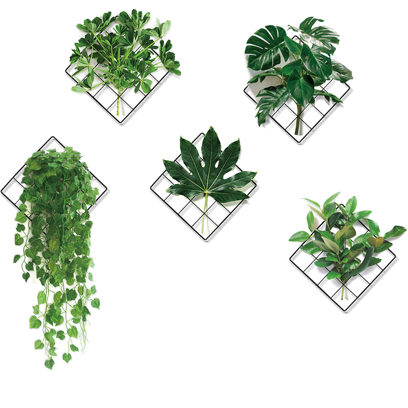 3D Nature Wind Green Plant Wall Sticker | Stornfield