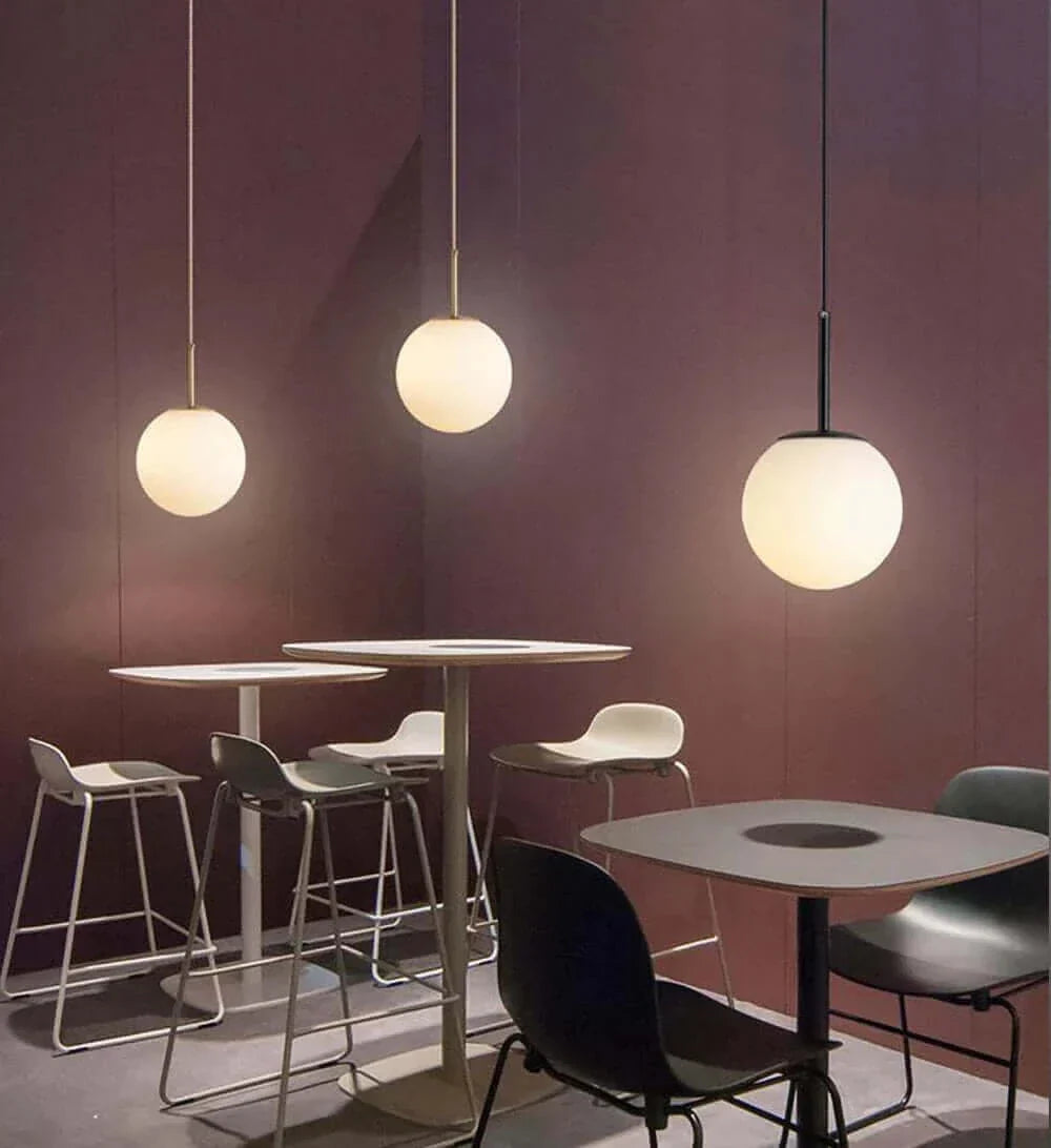 Stornfield | Mid-Century Modern Globe Glass Pendant Light