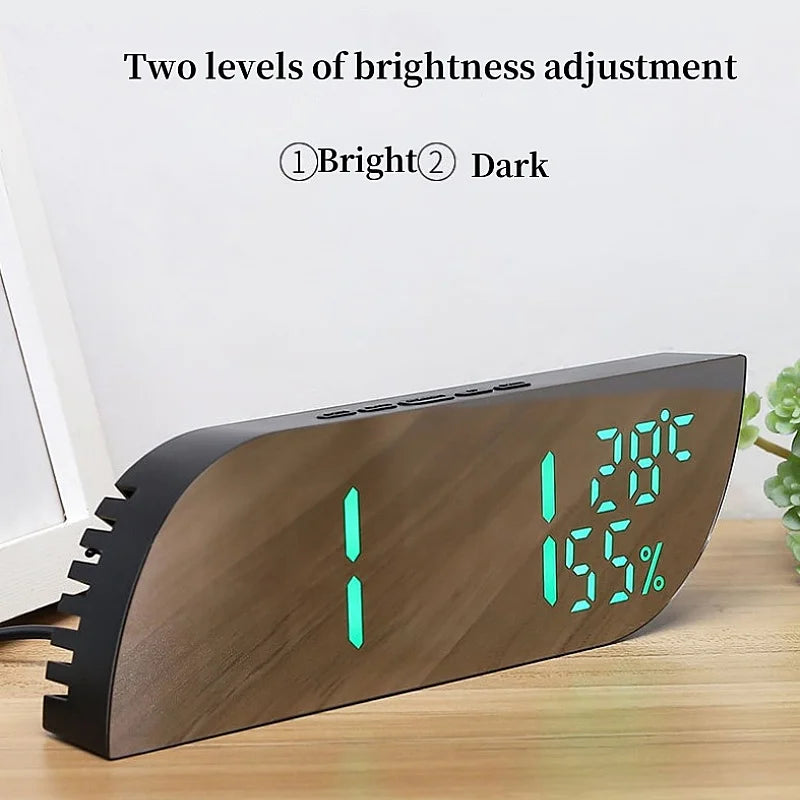Stornfield | Horloge Alarme Numérique LED avec Affichage Double & Snooze Illimité