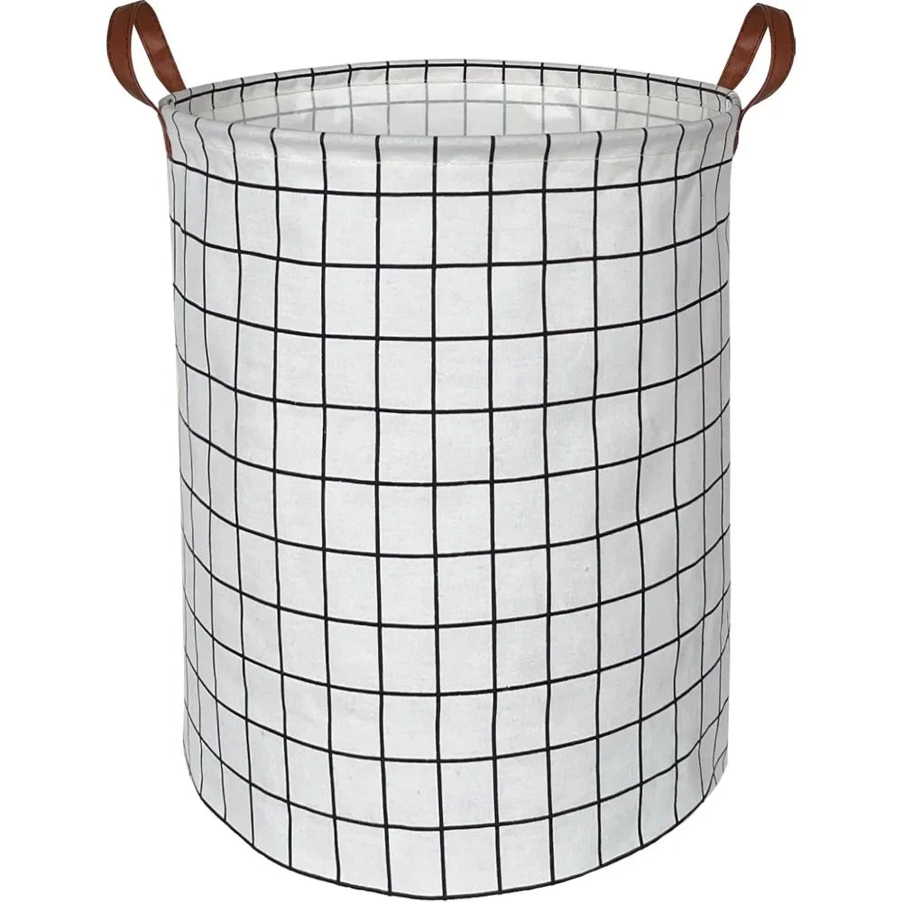 EcoStore Laundry Basket – Foldable Canvas & Linen Laundry Basket with Handles and Drawstring Stornfield