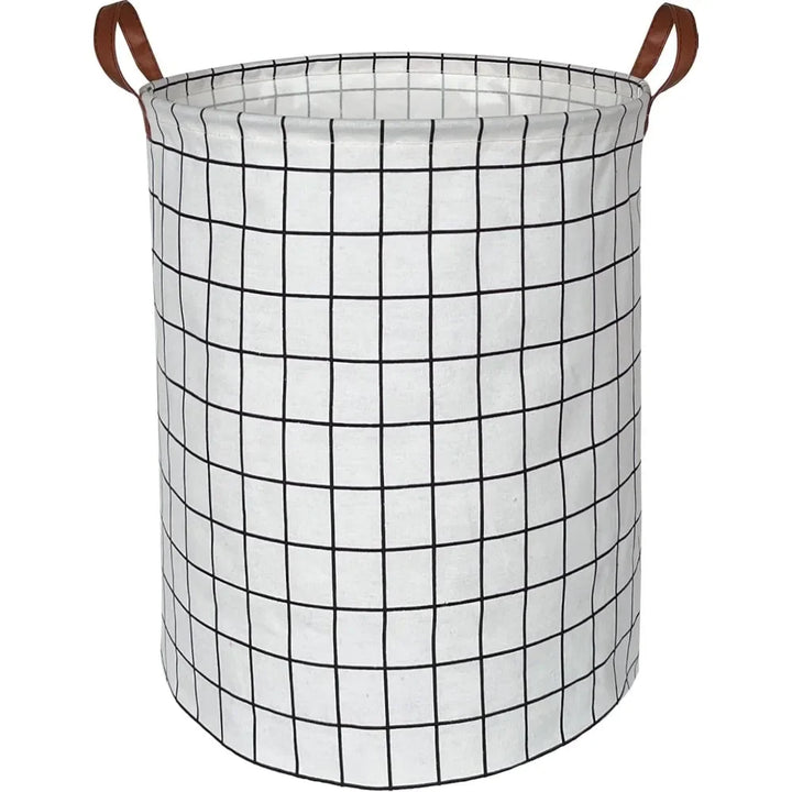 EcoStore Laundry Basket – Foldable Canvas & Linen Laundry Basket with Handles and Drawstring Stornfield