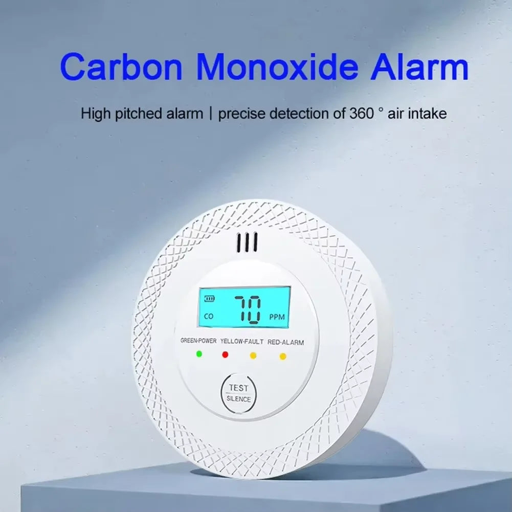 VeiligWoon CO and Smoke Detector – Wireless with LCD Screen and Alarm | Stornfield