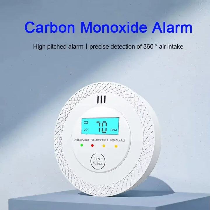 VeiligWoon CO and Smoke Detector – Wireless with LCD Screen and Alarm | Stornfield