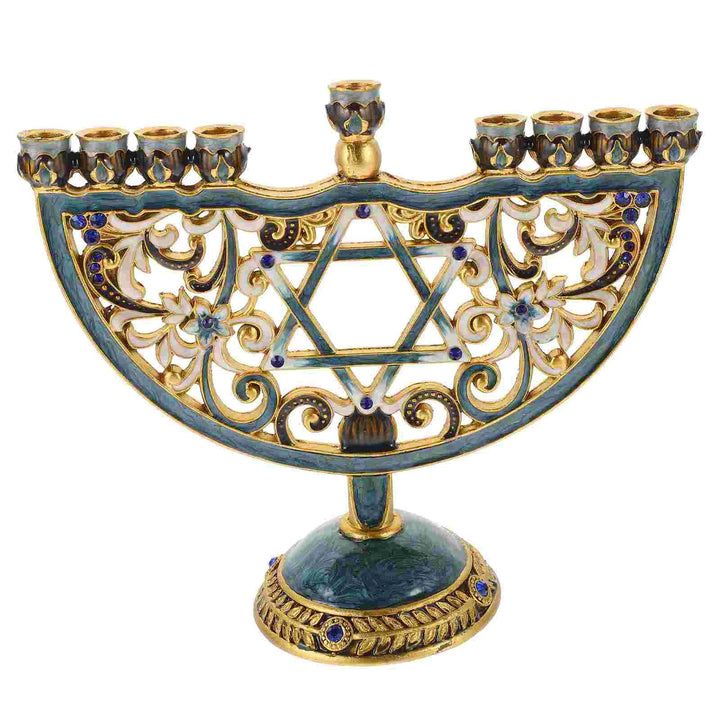 Stornfield | Auriona Menorah Candle Holder | Hanukkah Candelabra & Table Decoration | Wedding & Party Decor | Luxurious Elegance