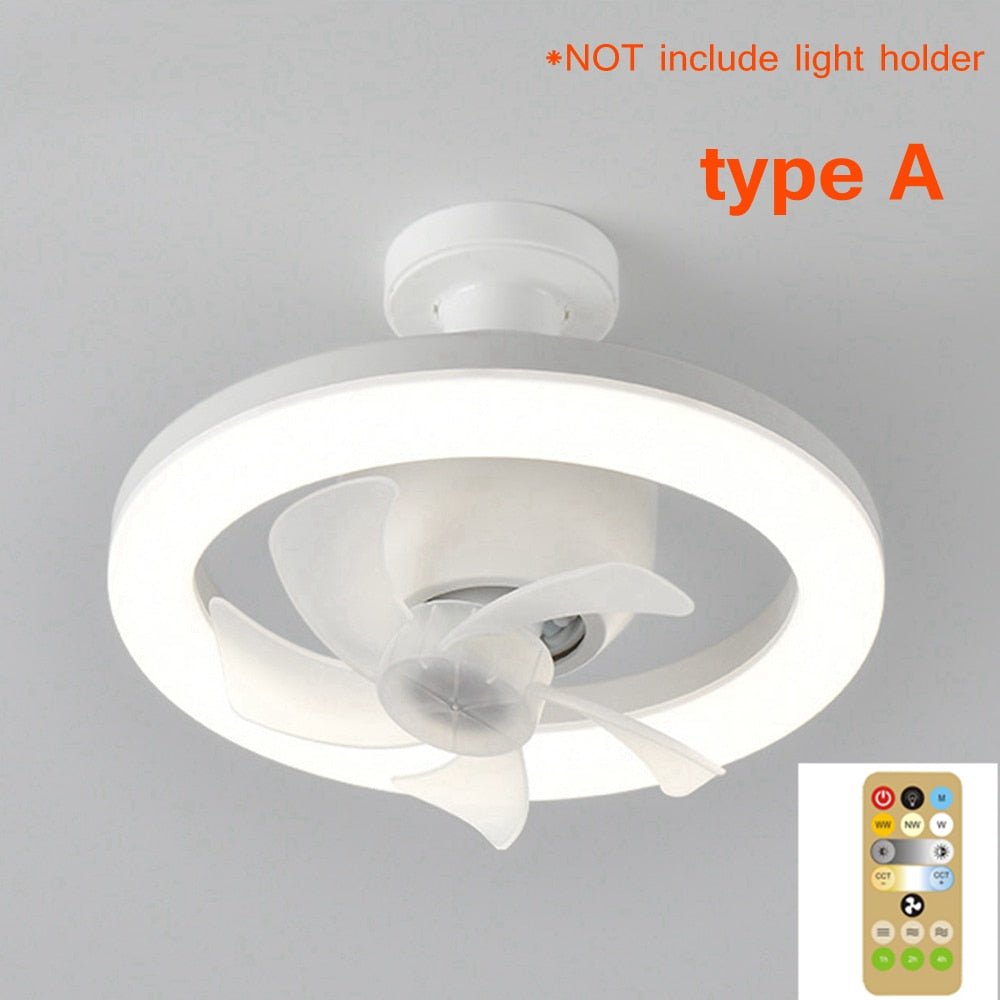 2in1 Radiant Rotating RC Ceiling Fan Lamp | Stornfield