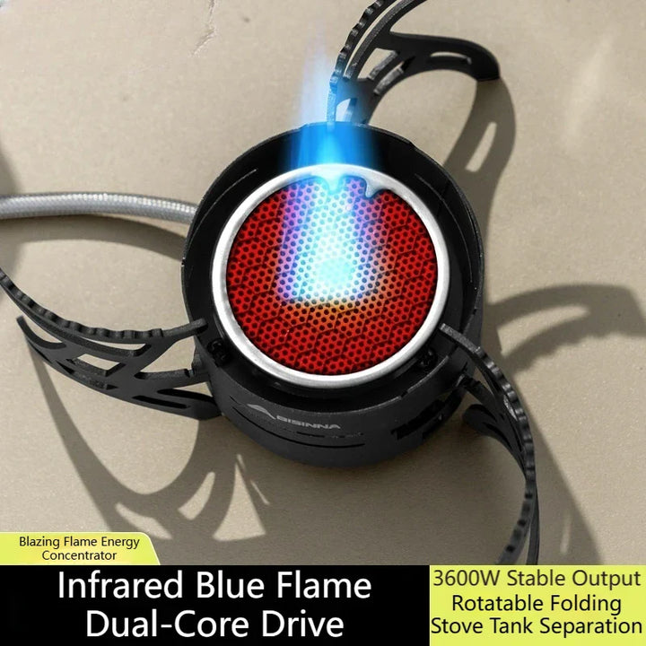 Dual-Core Blue Flame Outdoor Cooking Stove | Stornfield