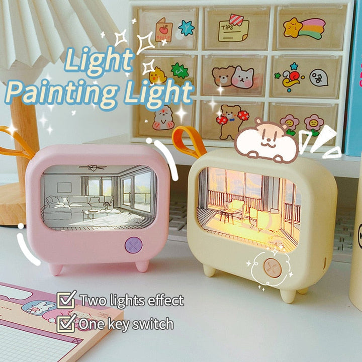 Mini Art TV Painting Decor Night Lamp | Stornfield