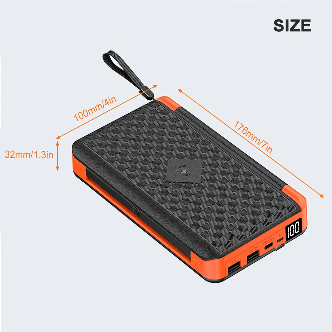 Solar Fast Charging Ultra-Large Capacity Portable Powerbank | Stornfield