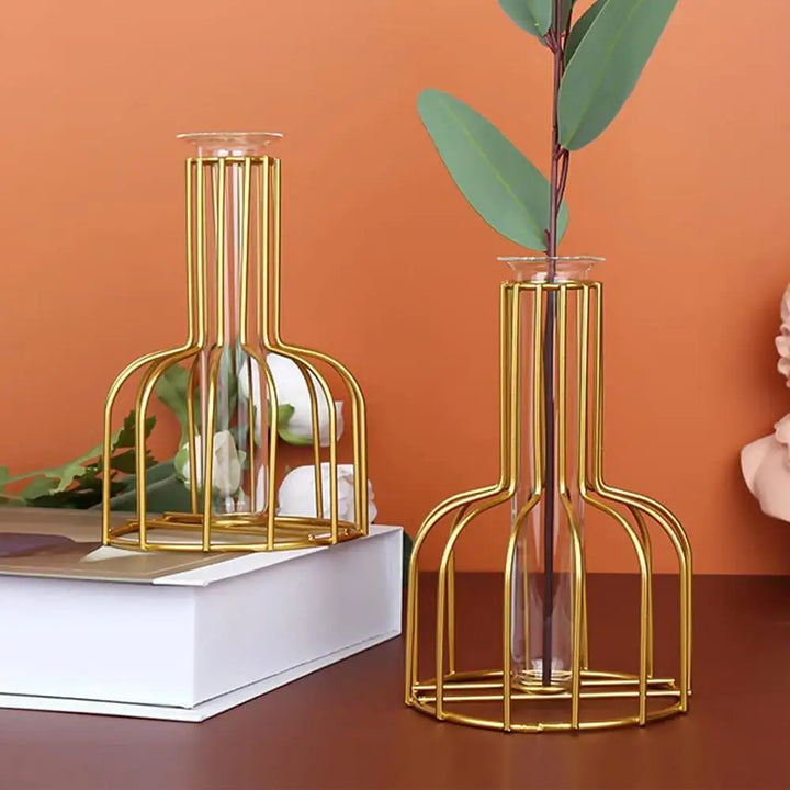 Gold Cage Vase Stornfield