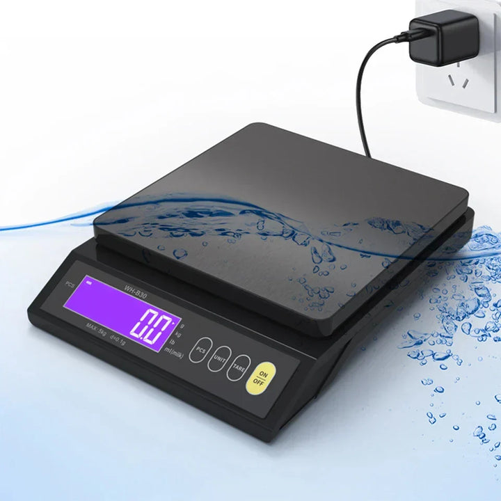 Stornfield | 5 kg/0.1 g and 10 kg/1 g digital electronic kitchen scale, LCD display, fully waterproof stainless steel weighing tool for baking