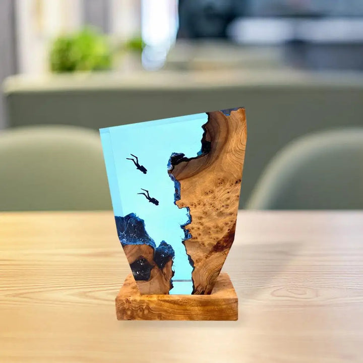 Stornfield | OceanDepths | Karst Ocean Diver Table Lamp