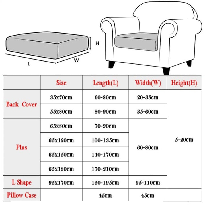 Elastic Stretch Comfy Sofa Cushion Cover | Stornfield
