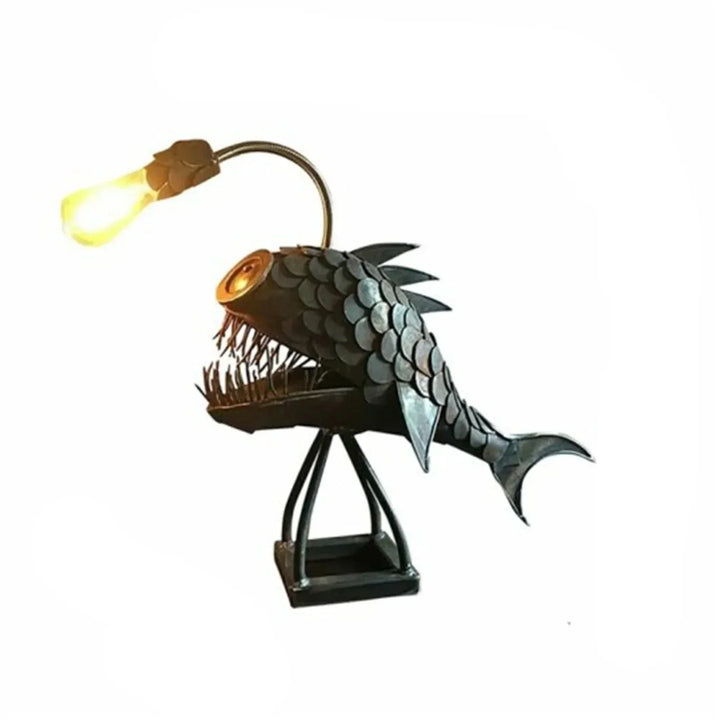 Stornfield | Table Lamp - RusticFish - Adjustable Lighting - Handcrafted Artistic Charm