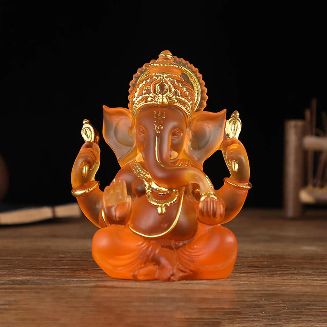 Stornfield | Rare Colored Semi-Transparent Ganesh Statues for Luck in Your Home