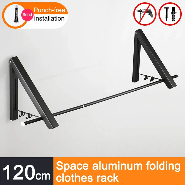 Space Saver FoldaStonrfielde Wall Clothes Aluminum Rack | Stonrfield