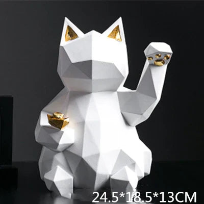 Stornfield | Geometric Nordic Lucky Cat