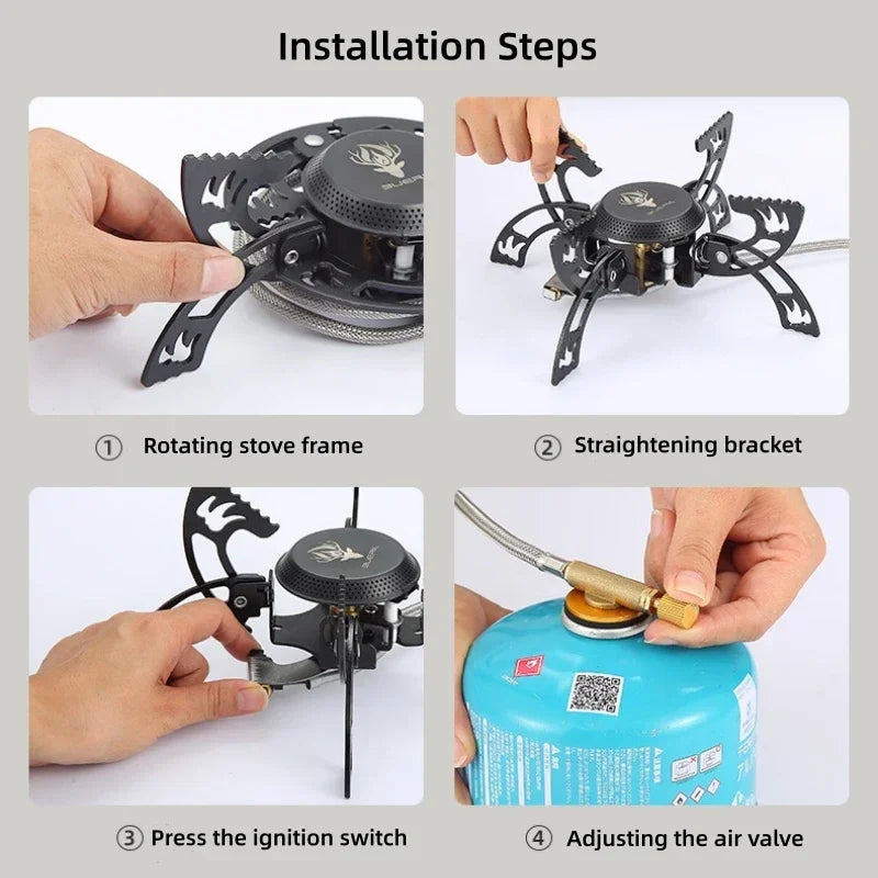 Claw Design Supreme Heat Foldable Outdoor Gas Stove | Stornfield