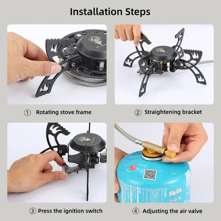 Claw Design Supreme Heat Foldable Outdoor Gas Stove | Stornfield