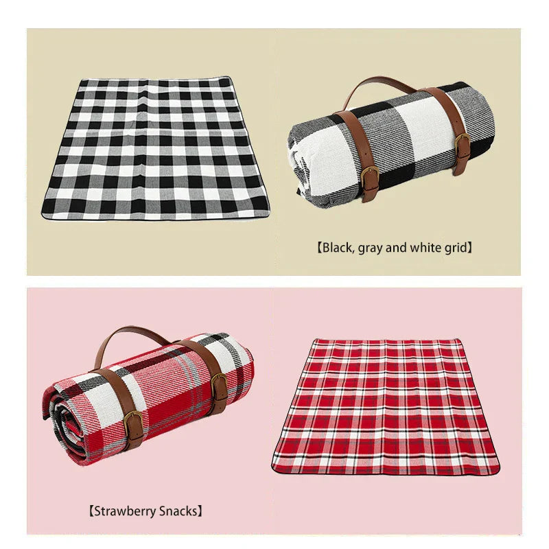 NovaPlaid | Waterproof foldaStornfielde picnic Stornfieldanket with carry strap | Stornfield