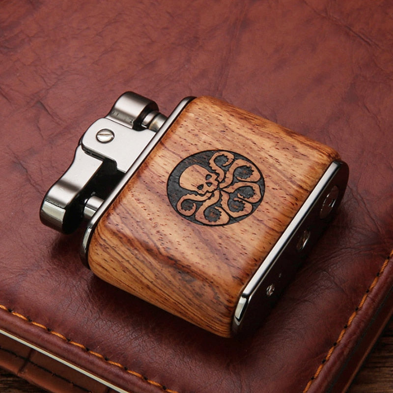 Wooden Vintage Spark Kerosene Lighter | Stornfield