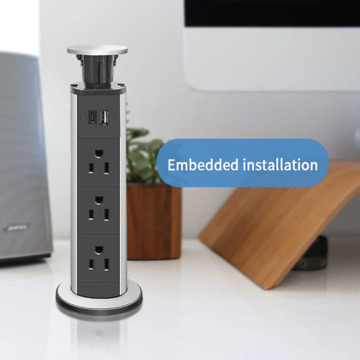 Stornfield | Pop-up Desktop Power Strip Cable Organizer