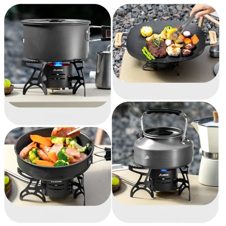 Dual-Core Blue Flame Outdoor Cooking Stove | Stornfield