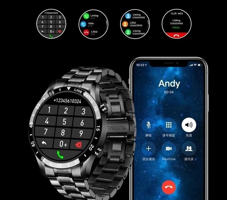 Stornfield | Luxury 4G Smartwatch – Stylish Watch with Calls, GPS & Health Features