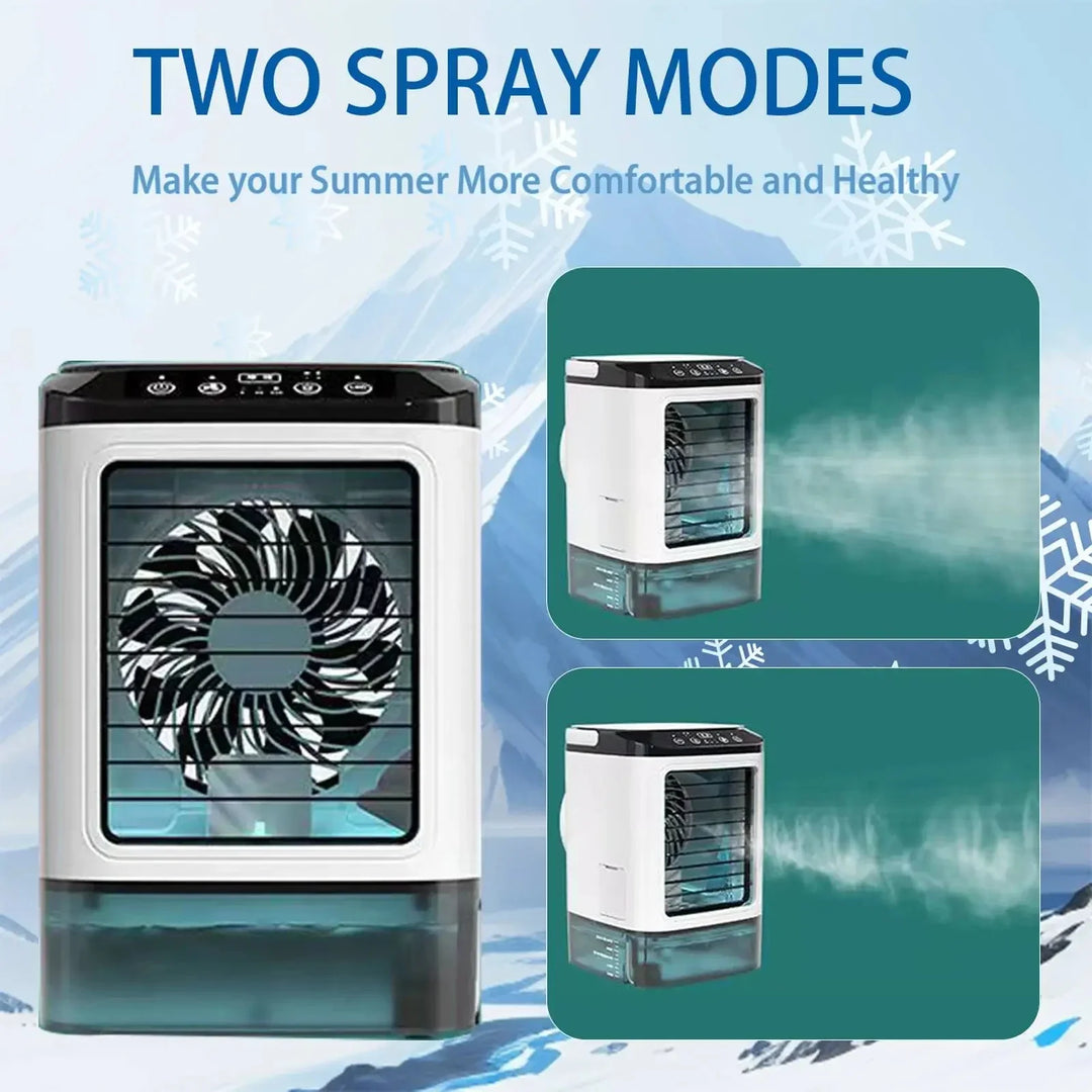 Portable Mini Air Conditioner – 3-Speed Small AC Unit with 900ML Water Tank, Electric Fan and Humidifier for Bedroom & Office | Stornfield