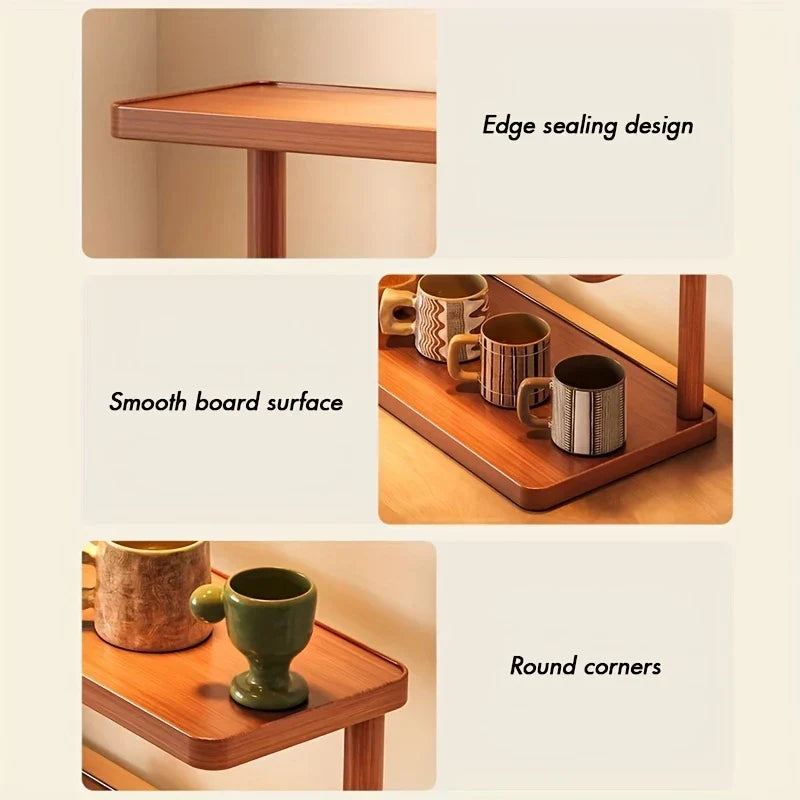BambuCasa 2-tier wooden shelf Stornfield