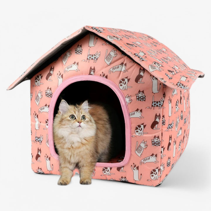 Weatherproof Animal House "CozyNest" for Cats and Small Dogs | Stornfield