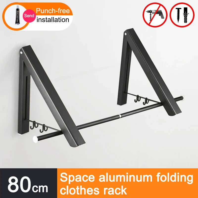 Space Saver FoldaStonrfielde Wall Clothes Aluminum Rack | Stonrfield