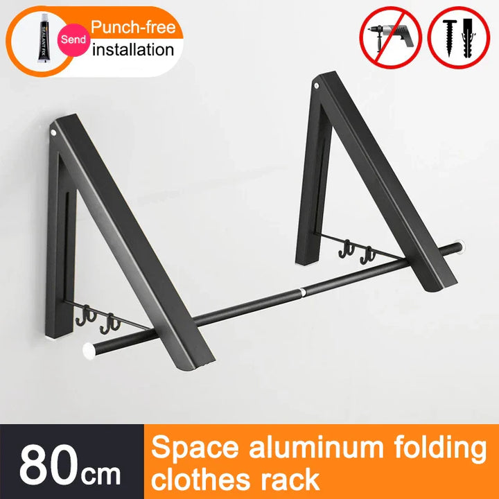 Space Saver FoldaStonrfielde Wall Clothes Aluminum Rack | Stonrfield
