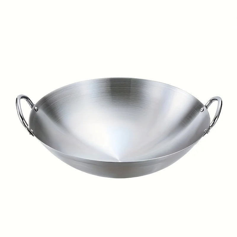 ChefMaster – Large Stainless Steel Wok with Double Handles Stornfield
