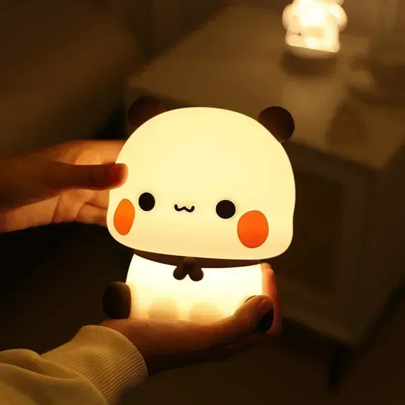 Stornfield | Panda Bear Bubu and Dudu LED Night Light Cute Nightlight Toys Gifts Animals Bedroom Living Room Decoration
