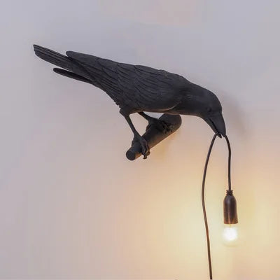 Stornfield | Modern Lucky Bird Table Lamp - Creative Resin Animal Design for Bedroom and Living Room