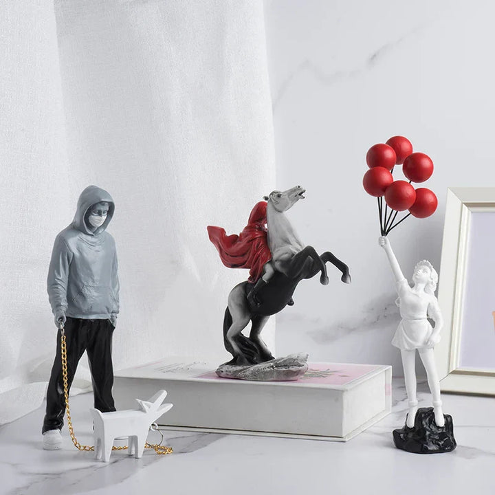 Stornfield | Collection of sculptures inspired by Banksy