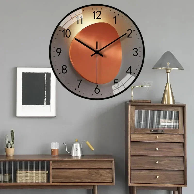 Stornfield | Silent Classic Wall Clock | Non-Ticking Elegant Timepiece for Bedroom & Office