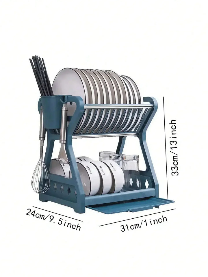 Foldable dish organizer – Practical draining rack for dishes, space-saving and easy to clean, perfect for modern kitchens and small spaces | Stornfield