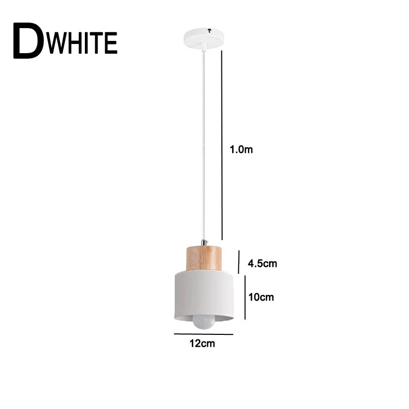 Stornfield | Nordic Metal and Wood LED Pendant Light - Modern Hanging Lamps for Dining Room and Kitchen