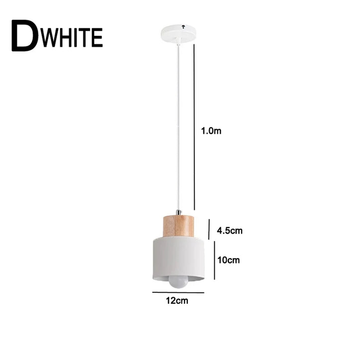 Stornfield | Nordic Metal and Wood LED Pendant Light - Modern Hanging Lamps for Dining Room and Kitchen