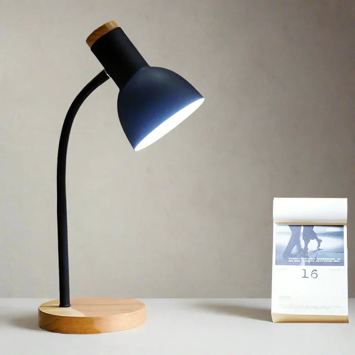 Stornfield | Autumn and Winter Lighting | Nordic Creative Wooden Iron LED Desk Lamp - Moxie