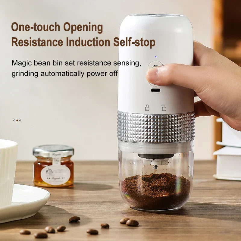 Stornfield | Electric Coffee Grinder Type C USB Charging Professional Ceramic Grinding Core Portable Coffee Bean Grinder Coffee Machine Accessory